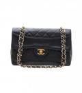 CHANEL VINTAGE BLACK LEATHER SHOULDER シャネル ヴィンテージ